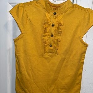 Janie and Jack Golden Button-Up Top